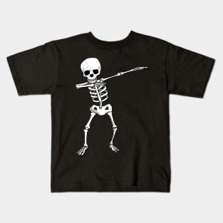 Halloween Pirate Dabbing Skeleton Gift Dab graphic Kids T-Shirt